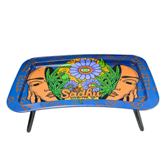Bandeja de metal Sadhu C/ Pés De Apoio - Coleção Summer - Jardim Interior