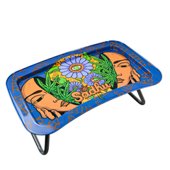 Bandeja de metal Sadhu C/ Pés De Apoio - Coleção Summer - Jardim Interior