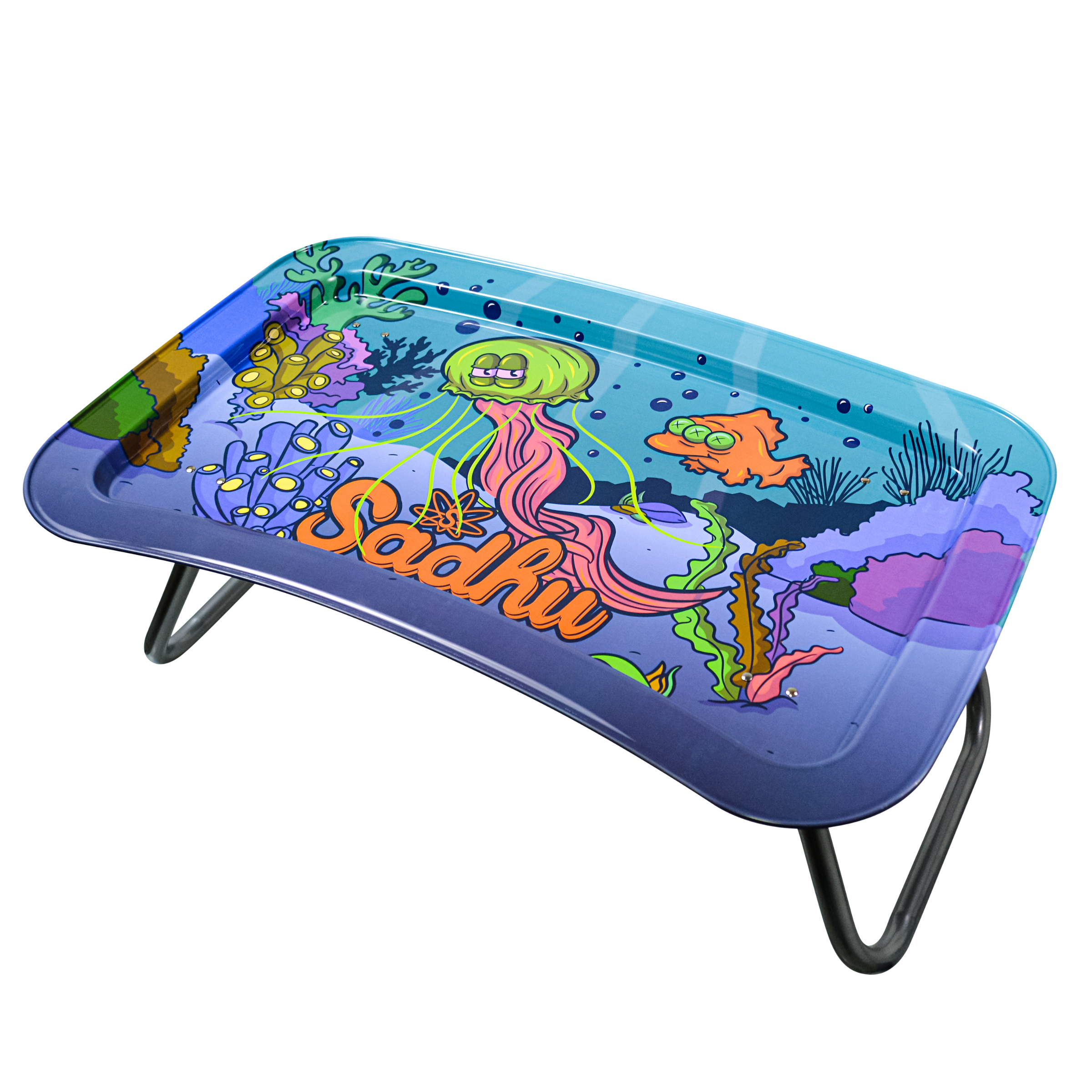 Bandeja de metal Sadhu C/ Pés De Apoio - Coleção Summer - Jardim Interior