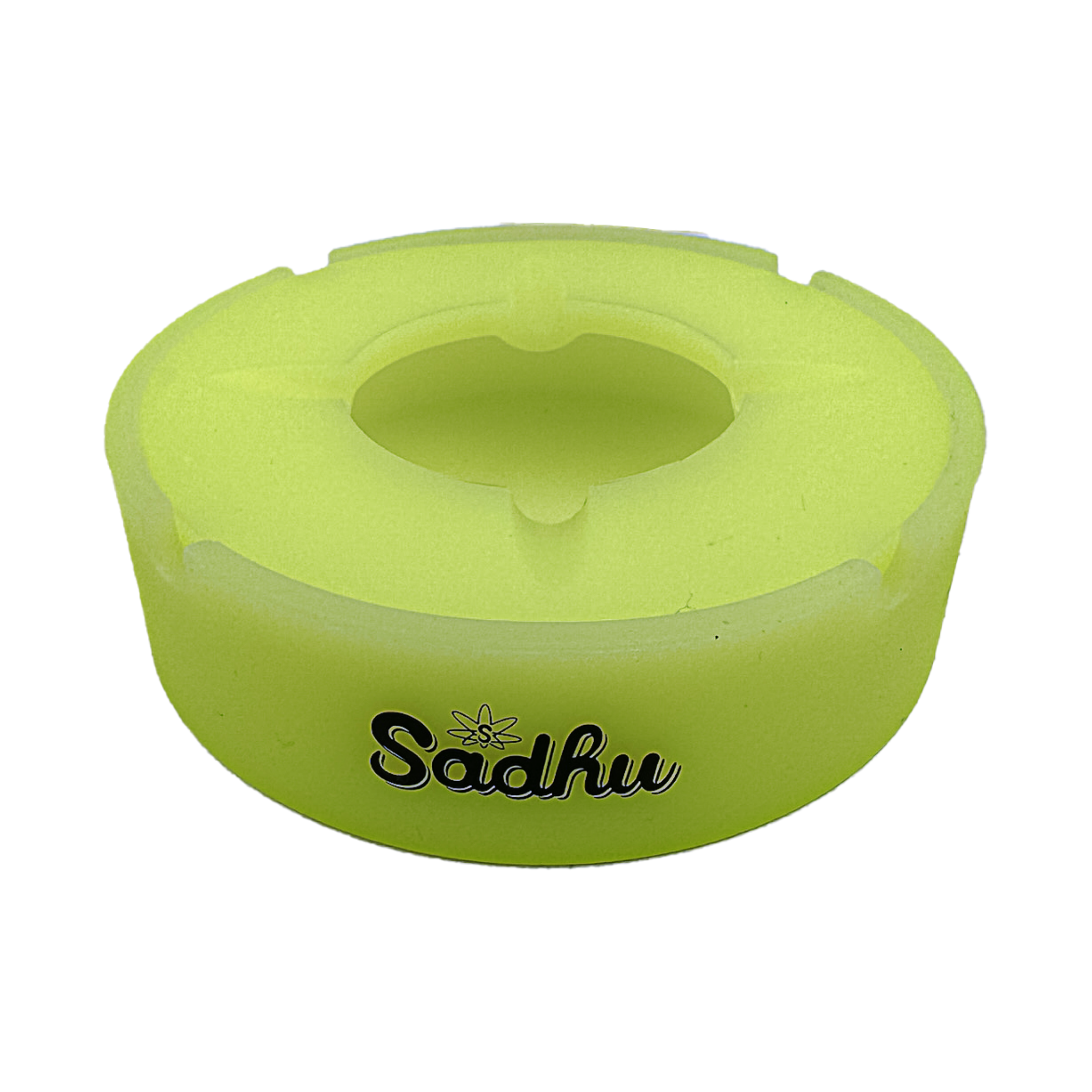 Cinzeiro de Silicone Sadhu Grande Neon C/ Tampa