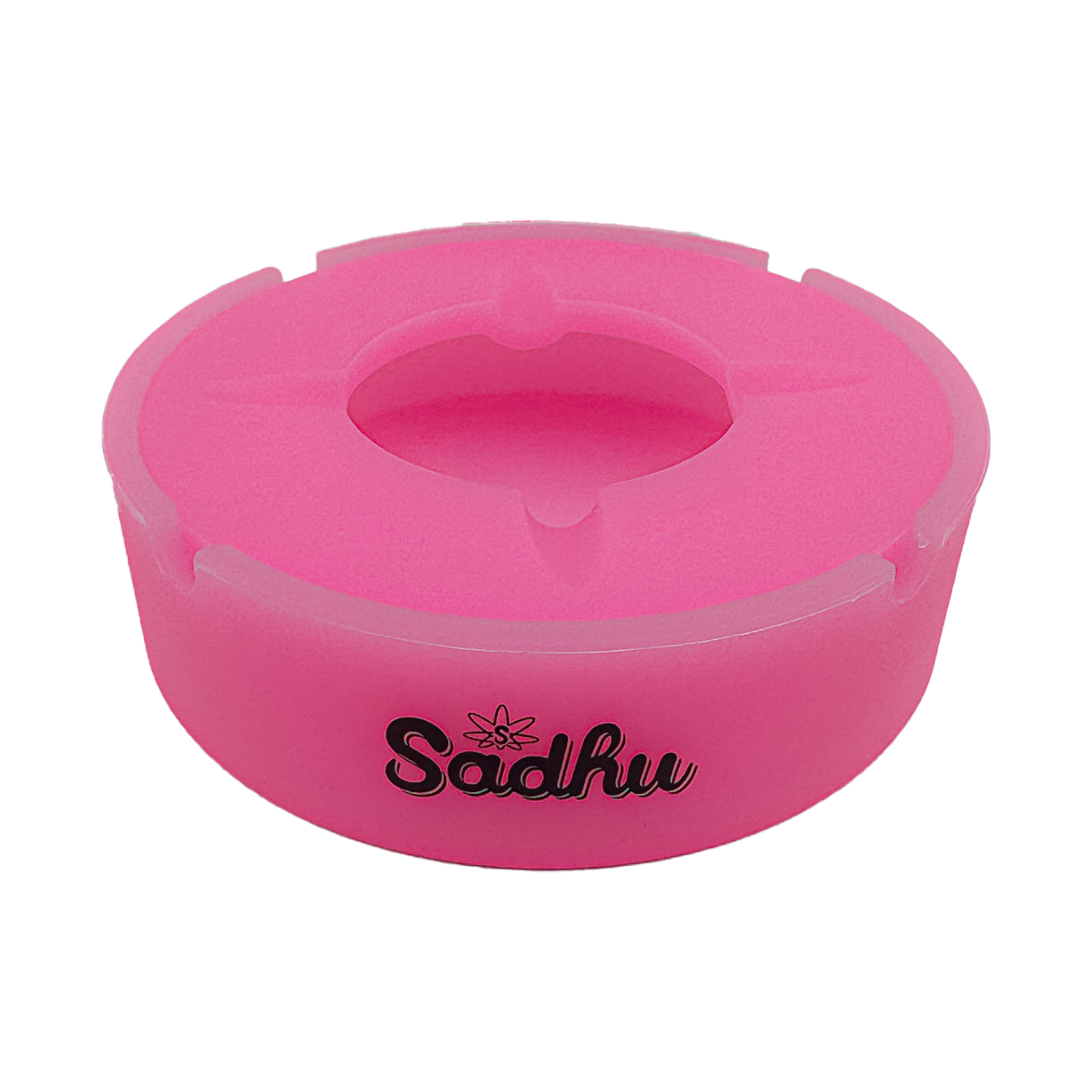 Cinzeiro de Silicone Sadhu Grande Neon C/ Tampa