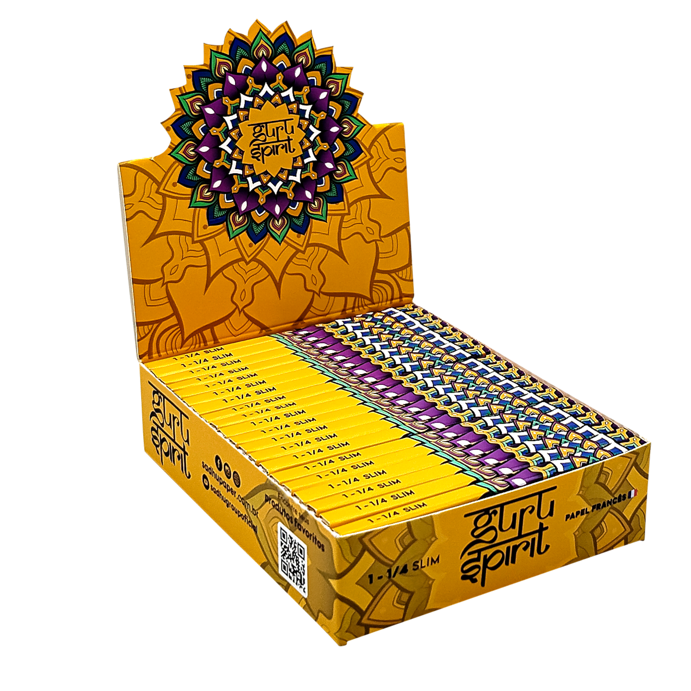 Caixa de Seda Guru Spirit 1 1/4 Slim