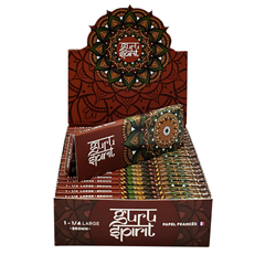 Caixa de Seda Guru Spirit 1 1/4 Brown Large