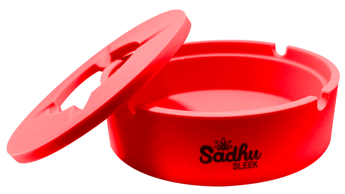 Cinzeiro de Silicone Sadhu Com Tampa