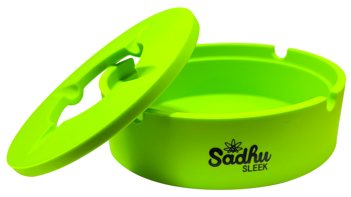 Cinzeiro de Silicone Sadhu Com Tampa