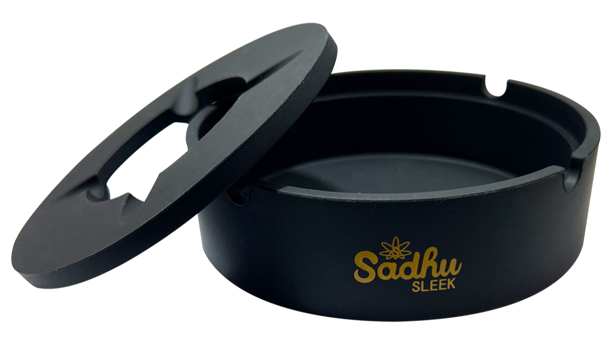 Cinzeiro de Silicone Sadhu Com Tampa