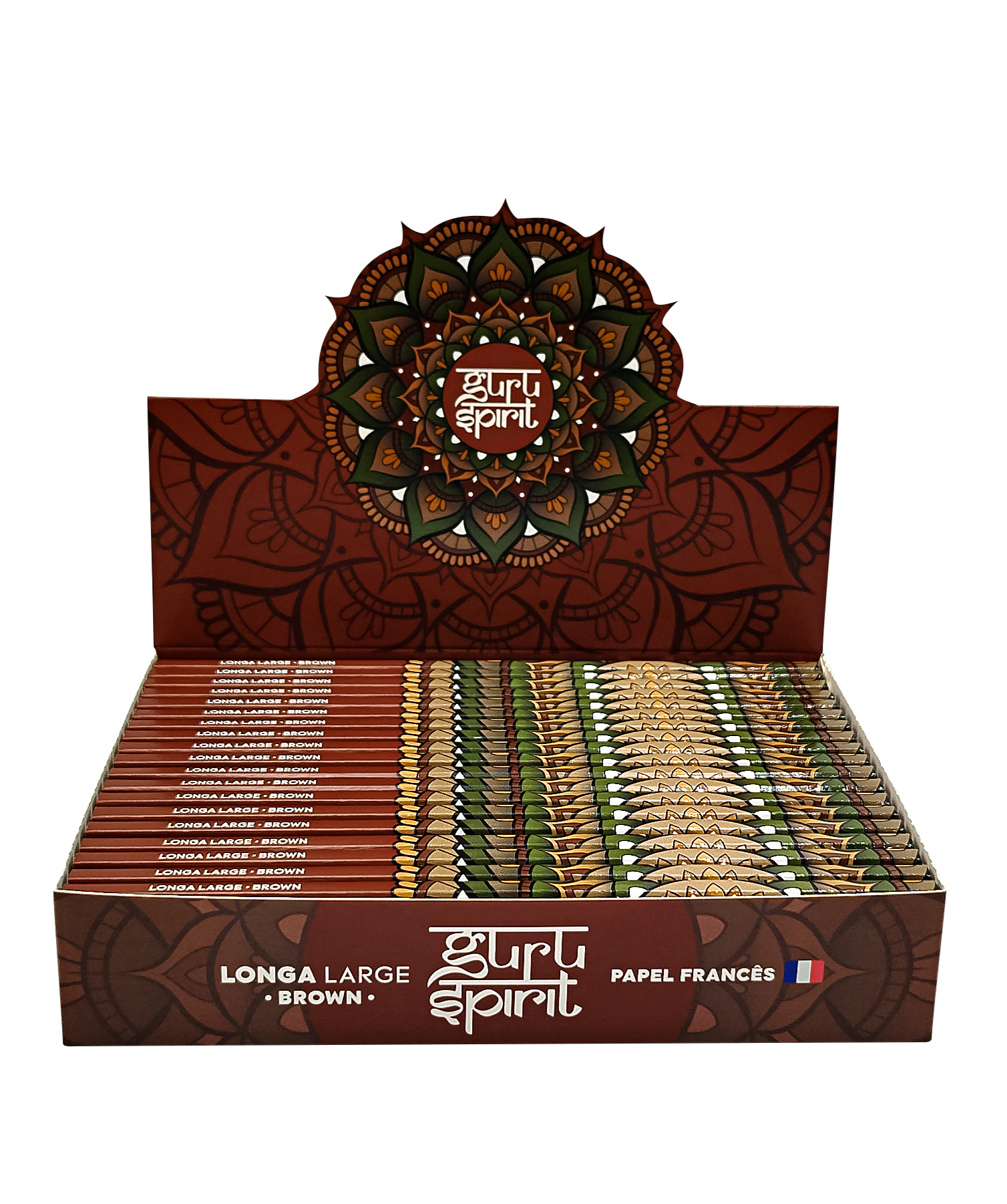 Caixa de Seda Guru Spirit Longa Brown Large