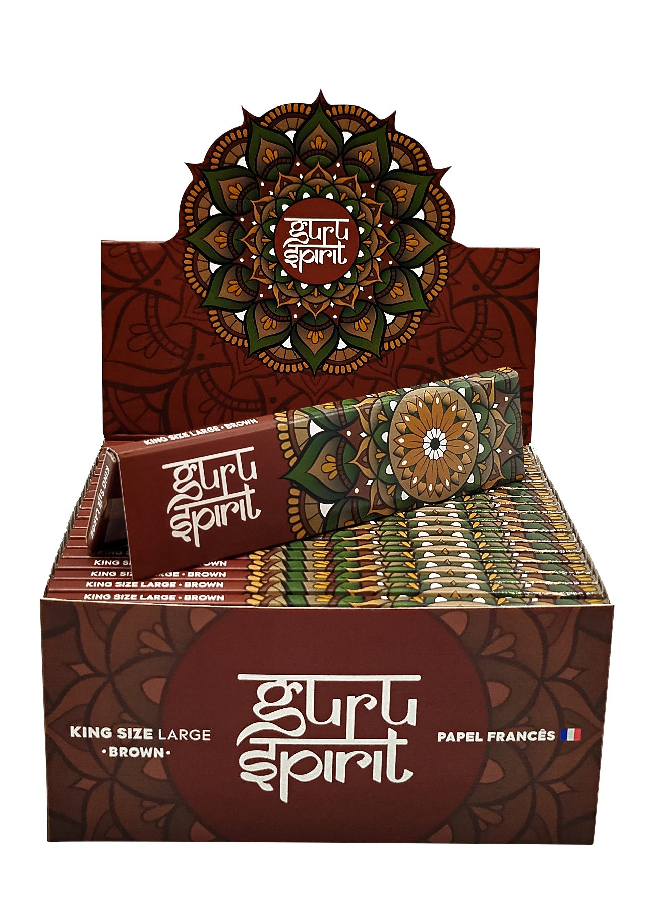 Caixa de Seda Guru Spirit King Size Brown Large