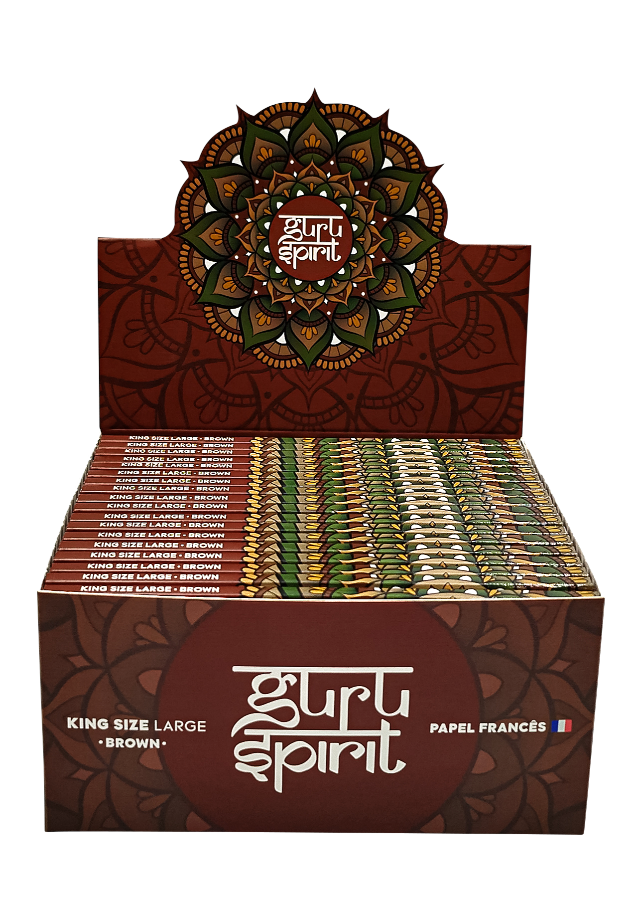 Caixa de Seda Guru Spirit King Size Brown Large