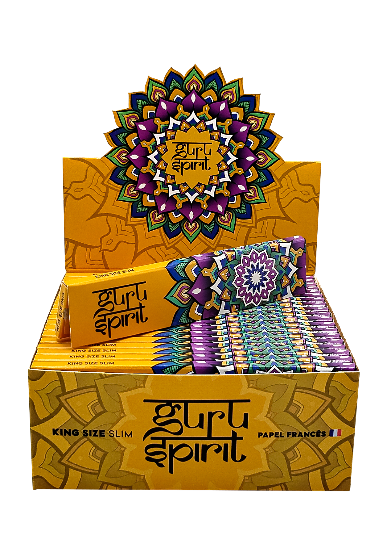 Caixa de Seda Guru Spirit King Size Slim