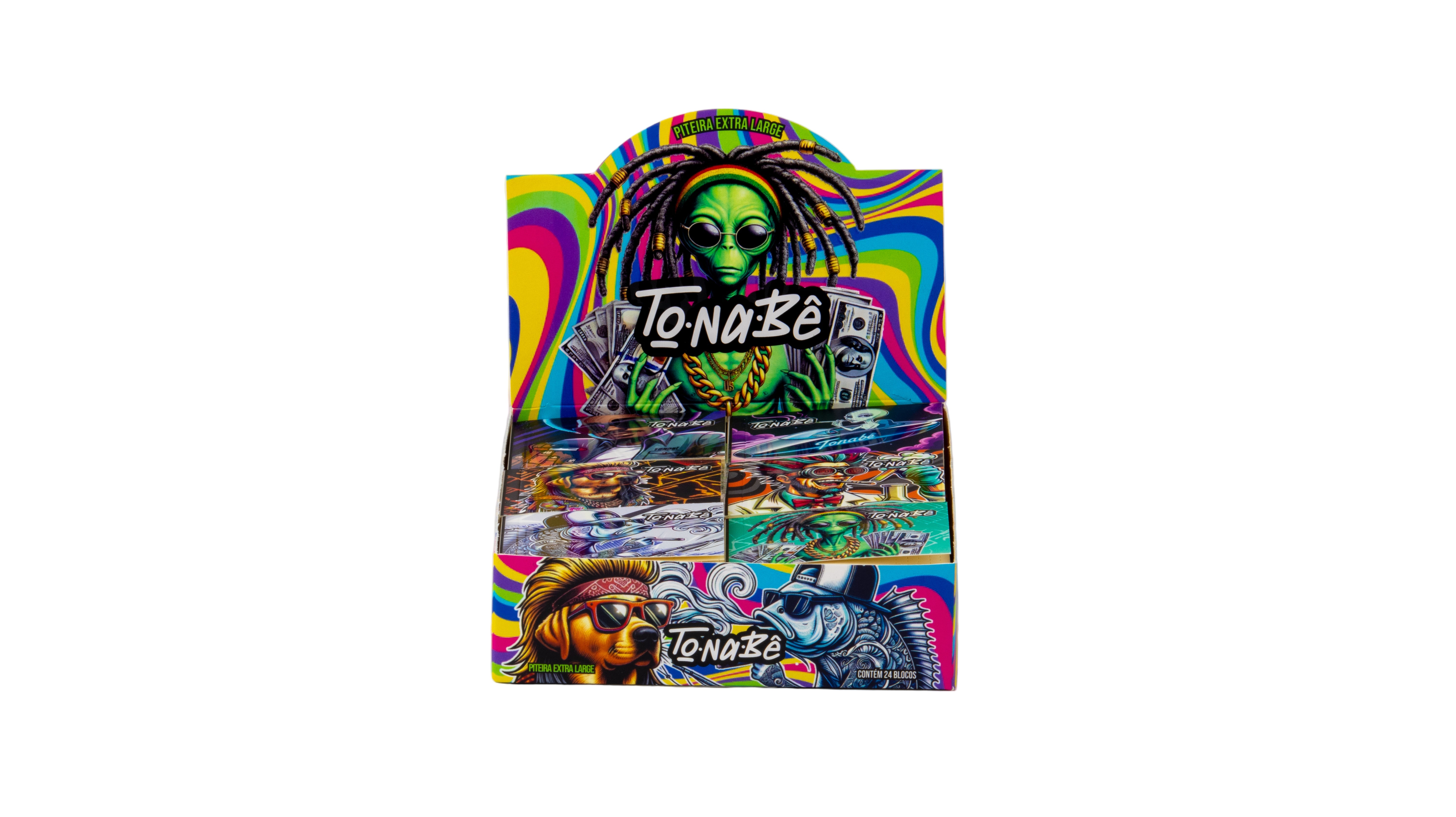 Caixa de Piteira de Papel Extra Large - Tonabê