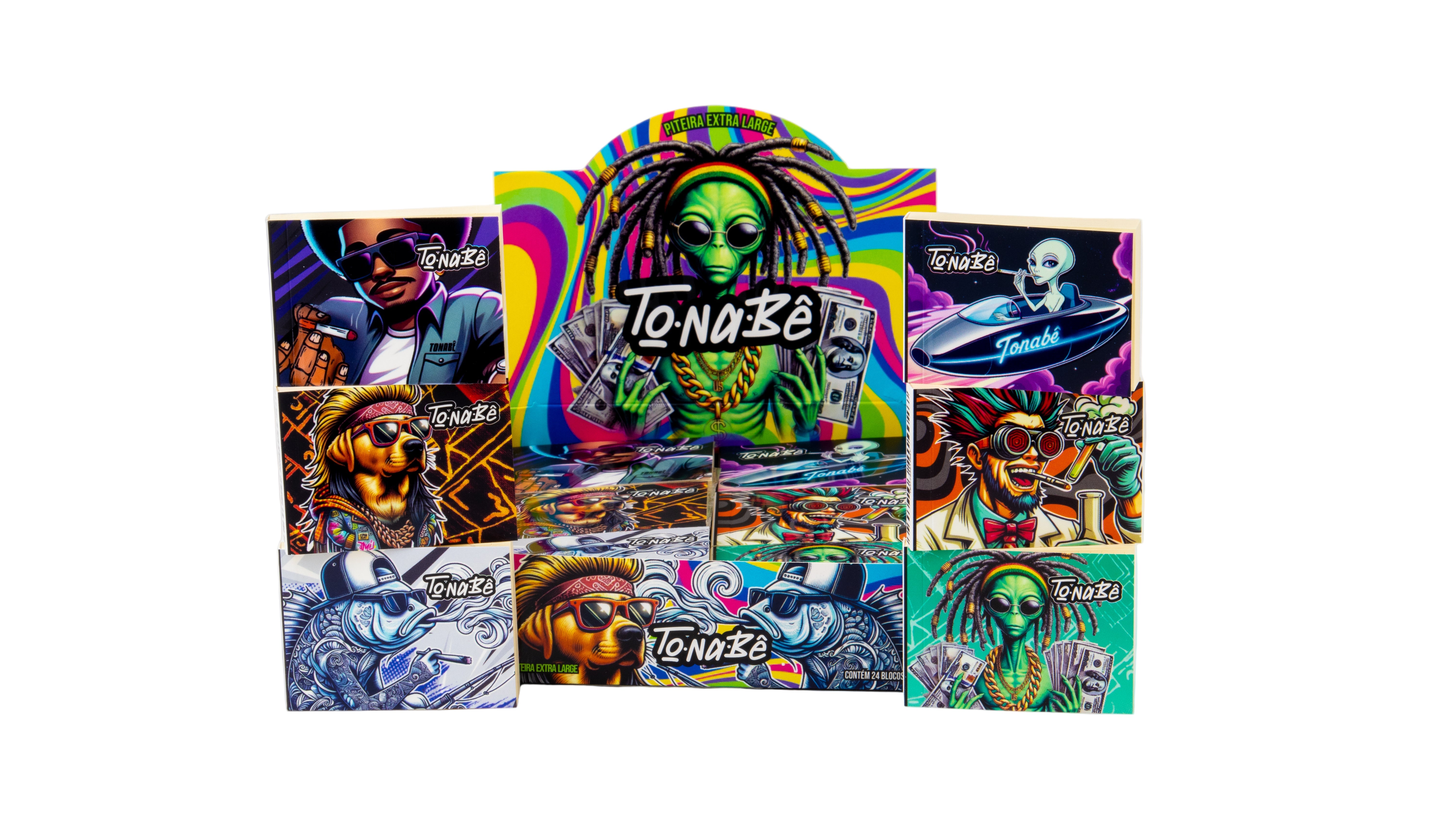 Caixa de Piteira de Papel Extra Large - Tonabê